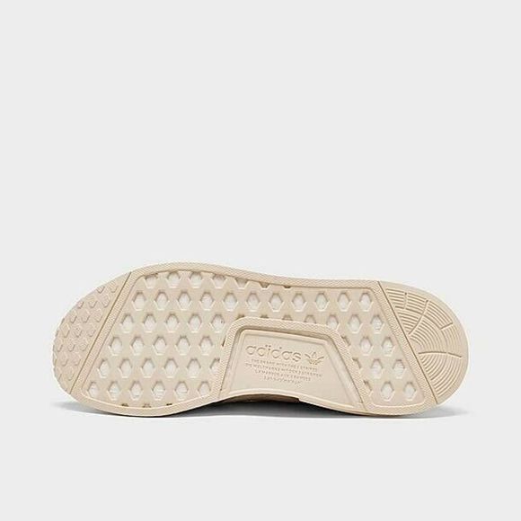 ADIDAS ORIGINALS NMD R1 RUNNER SHOE WOMENS WONDER WHITE/ GREY (Beige) - Picture 6 of 9